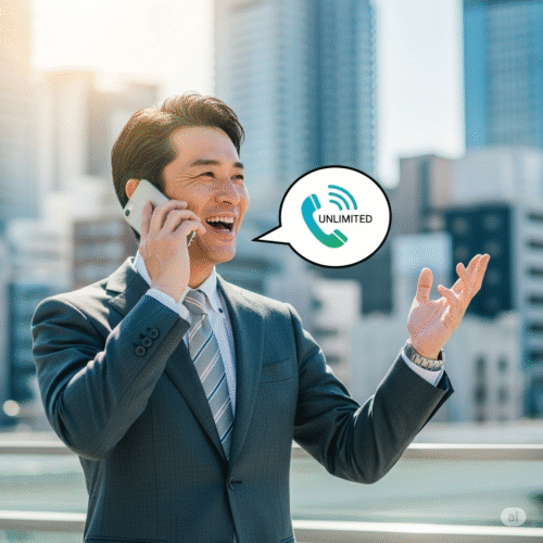 電話専用機に最適！通話のみSIMかけ放題プラン